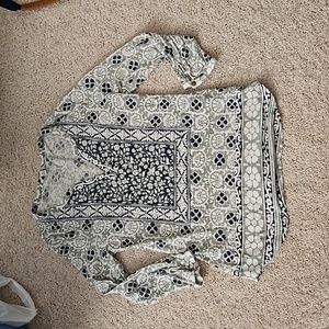 Lucky brand top 3/4 length sleeve
